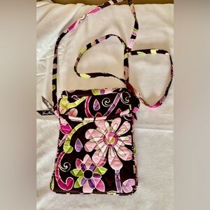 Vera Bradley Mini Hipster Crossbody Purse"Purple Punch" Pattern